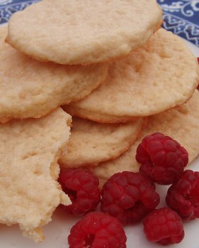 Devon Flats with raspberries