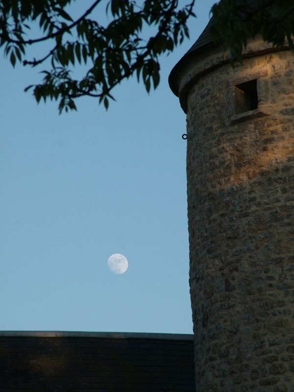 moon over the chateau